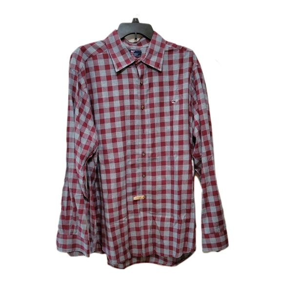 Vineyard Vines Other - Red Vineyard Vines Plaid Whale Shirt